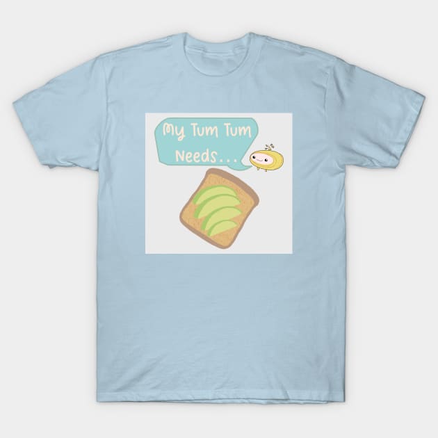 Avocado Toast Fan T-Shirt by Noah Monroe